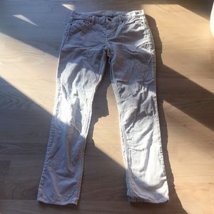 Jcrew cream corduroy pants